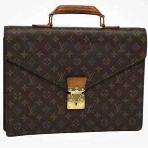 Vintage Louis Vuitton Monogram Brown Briefcase